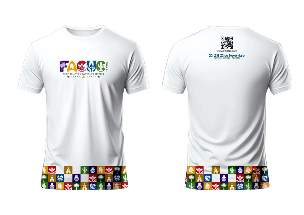 Camiseta oficial da FACUC 2026